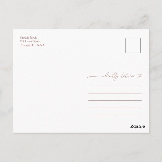 Greenery Pumpkin Herfst Vrijgezellenfeest Dank u Briefkaart (Achterkant)