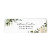 Greenery Pumpkin Herfst Vrijgezellenfeest Label (Voorkant)