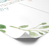 Greenery Pumpkin Pink Mint en Peach Voting Poster (Hoek)