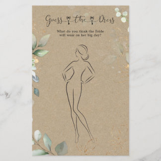 Greenery raadt de dress Vrijgezellenfeest game Fly Flyer