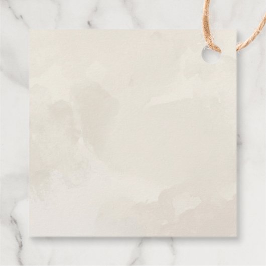 Greenery Red Berries kerstfeestdag Gift Labels (Achterkant)