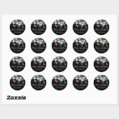 Greenery Red Green Black Kerst sticker (Vel)
