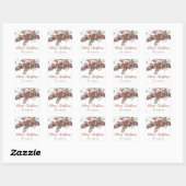 Greenery Red Green Kerst sticker (Vel)
