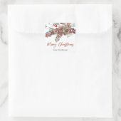 Greenery Red Green Kerst sticker (Tas)