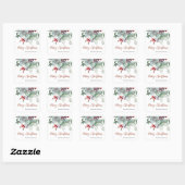 Greenery Red Green Kerst sticker (Vel)