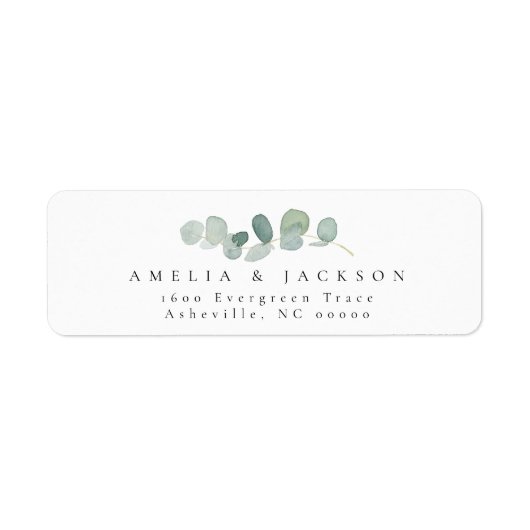 Greenery Return Address Labels (Voorkant)