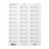 Greenery Return Address Labels (Full Sheet)
