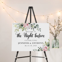 Greenery Roze de nacht voor schuimbord