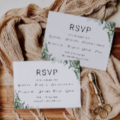 Greenery RSVP kaart bruiloft Sjabloon