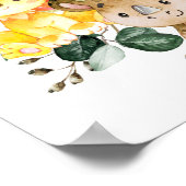 Greenery Safari Oerwoud Baby Sprinkle Welkom Poster (Hoek)