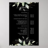 Greenery Salon Price List Poster (Voorkant)