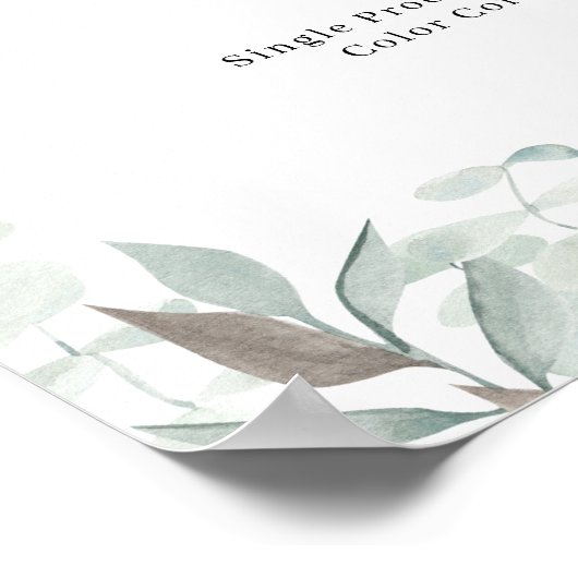 Greenery Salon Price List Poster (Hoek)