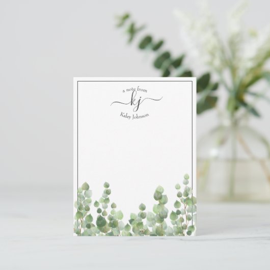 Greenery Script | Van het bureau van de Kaart van  (Staand voorkant)