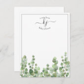 Greenery Script | Van het bureau van de Kaart van  (Voorkant / Achterkant)