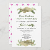 Greenery Seashell Cream Shells Baby shower (Voorkant / Achterkant)