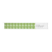 Greenery Shamrock Clover Polka stipt Patrick's Day Adreslabel Wikkel (Individueel)