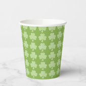Greenery Shamrock Clover Polka stipt Patrick's Day Papieren Bekers (Links)