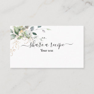 Greenery Share a recept Enclosure Kaart Visitekaartje