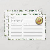 Greenery Soups Kitchen Vrijgezellenfeest Recipe Ca (Voorkant / Achterkant)