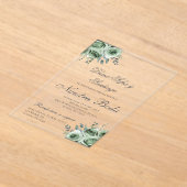 Greenery Spaanse bruiloft acryl uitnodiging Acryl Uitnodigingen (Laagn)