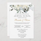 Greenery Spanish Wedding Invitation Kaart (Voorkant / Achterkant)