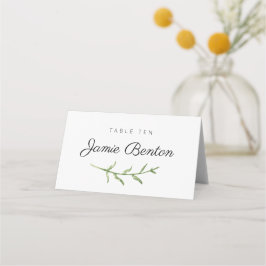 Greenery Spring Wedding / Event Place Card