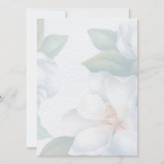 Greenery Succulent Leaf Mint Waterverf Botanisch Kaart (Achterkant)