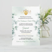 Greenery Sukhmani Sahib Path Invitation Kaart (Staand voorkant)