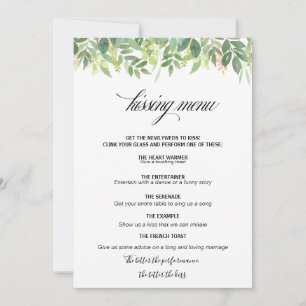 Greenery Summer Destination Kissingmenu