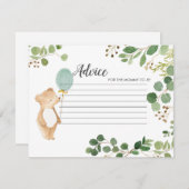 Greenery Teddy Bear advies Kaart (Voorkant / Achterkant)