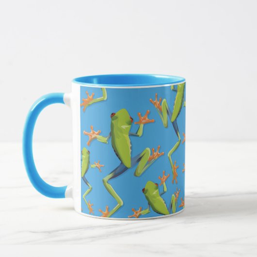 Greenery Tree-Frog Patroonontwerp Mok (Links)