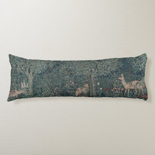 Greenery, Victorian Era Tapestry by Henry Dearle Lichaamskussen (Voorkant)