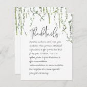 Greenery Vines Details Behuizing Kaart (Voorkant / Achterkant)