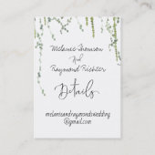 Greenery Vines Online RSVP & Details Mighty Visitekaartje (Achterkant)