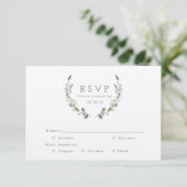 Greenery Vines Waterverf | Rustieke RSVP (Staand voorkant)