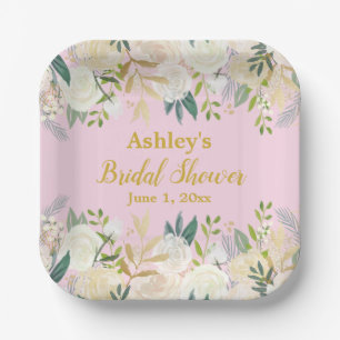 Greenery Vrijgezellenfeest Blush Gold Engagement P Papieren Bordje