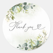 Greenery Vrijgezellenfeest Classic Round Sticker (Voorkant)