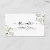 Greenery Vrijgezellenfeest Date Night Jar Cards Informatiekaartje (Voorkant)