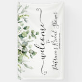 Greenery Vrijgezellenfeest Welcome Sign Banner (Verticaal)