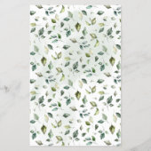 Greenery Waar waren ze Baby shower Game Kaart (Achterkant)