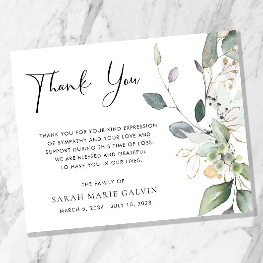 Greenery Waterverf Memorial