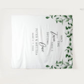 Greenery Wedding Backdrop Wandkleed (Voorkant (horizontaal))