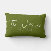 Greenery Wedding, Bridal, Verloving Gift Kussen (Achterkant)