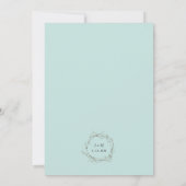 Greenery Wedding Celebration Party only Kaart (Achterkant)