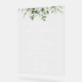 Greenery Wedding Ceremony Programma Acryl Bord (Hoek)