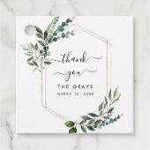 Greenery Wedding Favor Label (Voorkant)