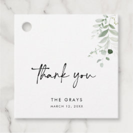 Greenery Wedding Favor Label