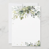 Greenery Wedding Invitation Kaart (Achterkant)