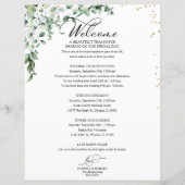 Greenery Wedding Itinerary - Wedding Welcome (Voorkant)