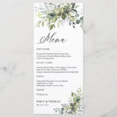 Greenery Wedding Menu (Voorkant)